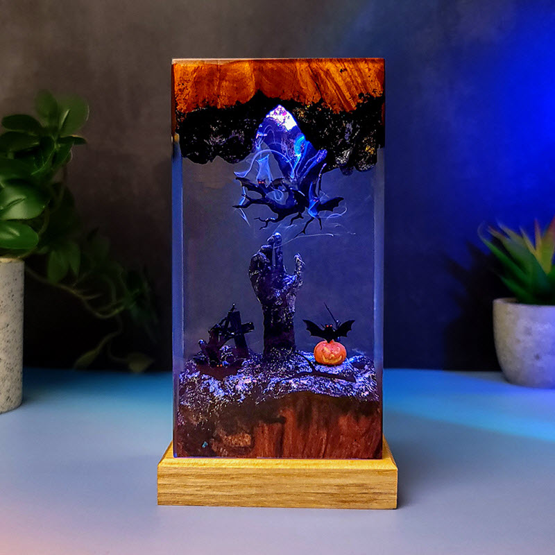 Đèn Epoxy Resin EPX039 Bàn Tay Ma Quái Decor Phong Cách Kinh Dị
