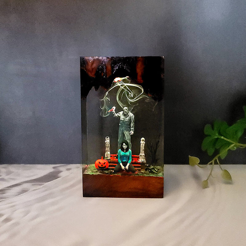 Đèn Epoxy Resin EPX047 Cao Cấp Michael Myers Halloween