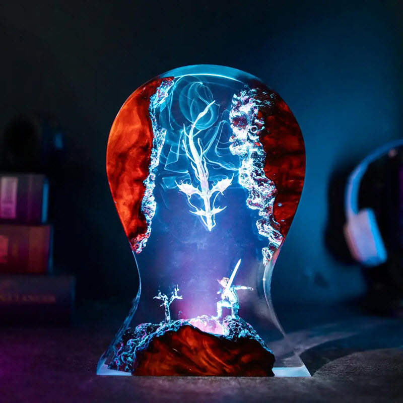 Đèn Epoxy Resin EPX126 Kiêm Giá Đỡ Tai Nghe Noctis Và Leviathan